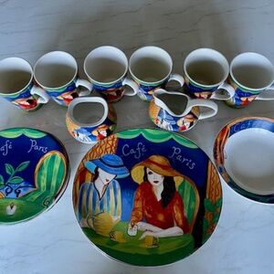 Furio French Cafe dinning set, 16 pieces, Vintage